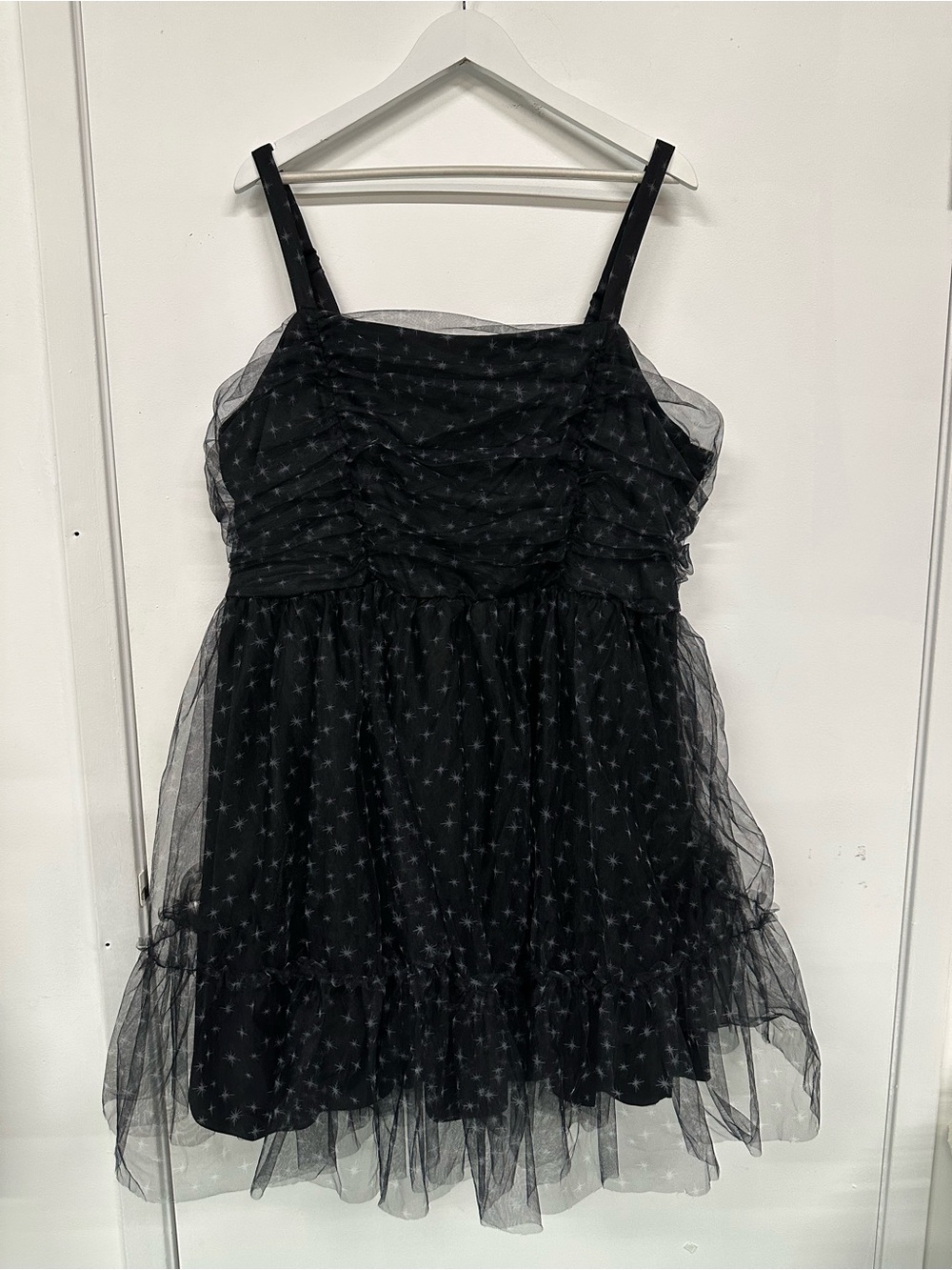 Torrid Retro Chic Ruched Tulle Mini Dress Size 22 - Picture 7 of 15